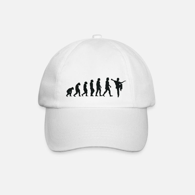 Evolution of Kung Fu - Baseballkappe - Weiß/Weiß