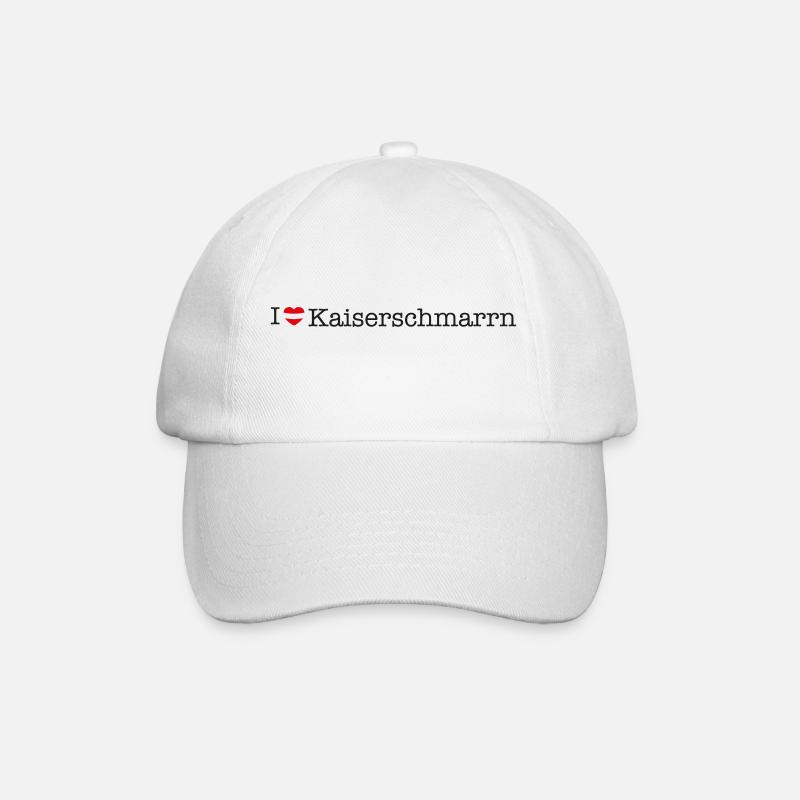 I love Kaiserschmarrn - Baseball Cap - white/white