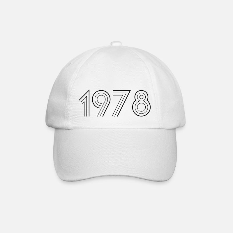 1978 - Baseball Cap - white/white