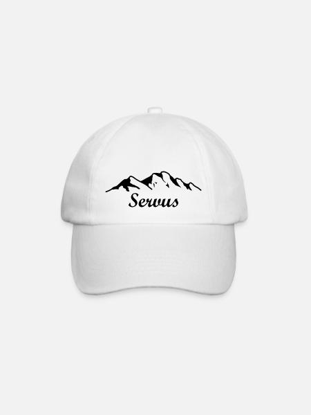 Berge Servus - Baseballkappe - Weiß/Weiß