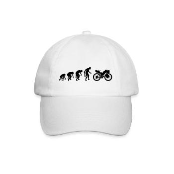 Bikepacking Evolution Bikepacker Bicycle Tour Idea - Baseball Cap - white/white - Front