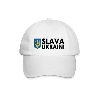 Slava ukraini - Baseball Cap - white/white - Front