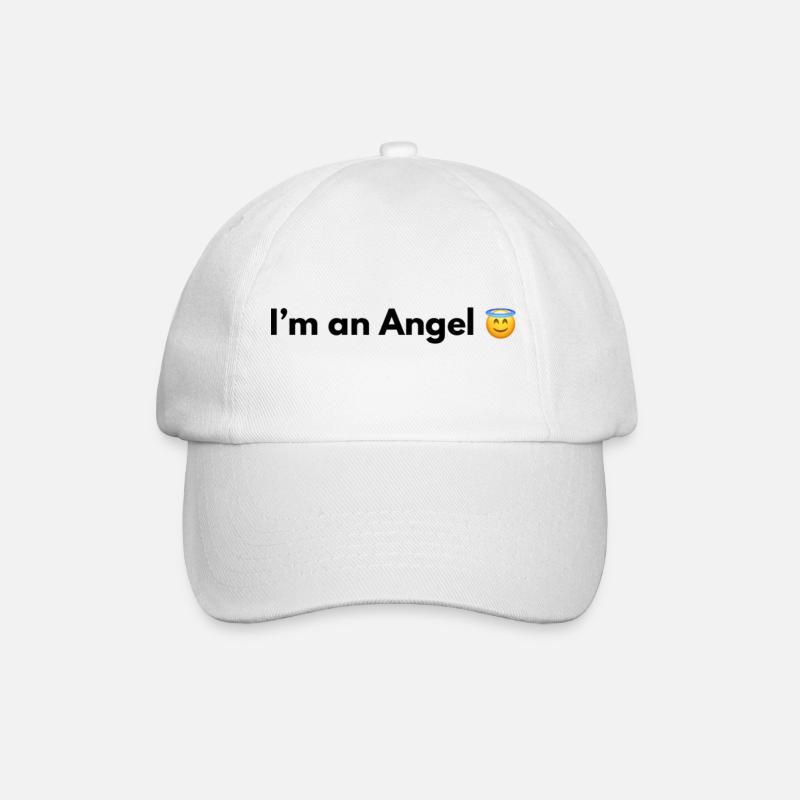 I AM AN ANGEL - Baseballkappe - Weiß/Weiß