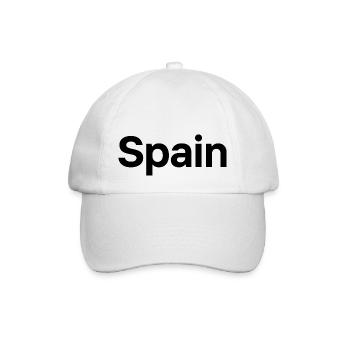 Spanien - Baseballkappe - Weiß/Weiß - Vorne