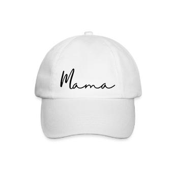mama - Baseball Cap - white/white - Front