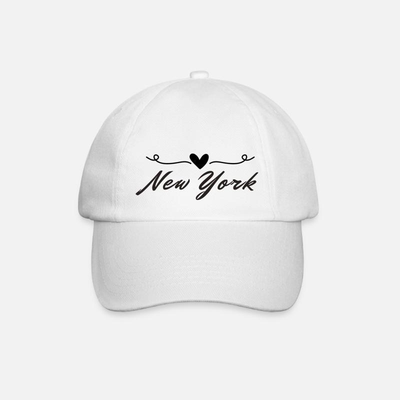 New York - Baseballkappe - Weiß/Weiß