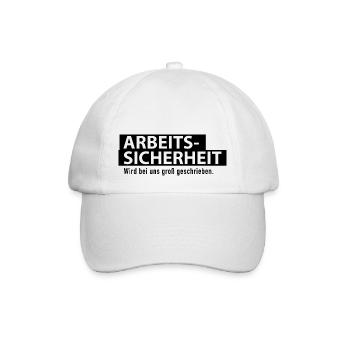 Arbeitssicherheit - Baseballkappe - Weiß/Weiß - Vorne