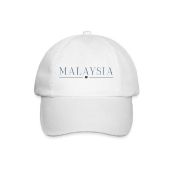 Ich liebe Malaysia - Baseballkappe - Weiß/Weiß - Vorne