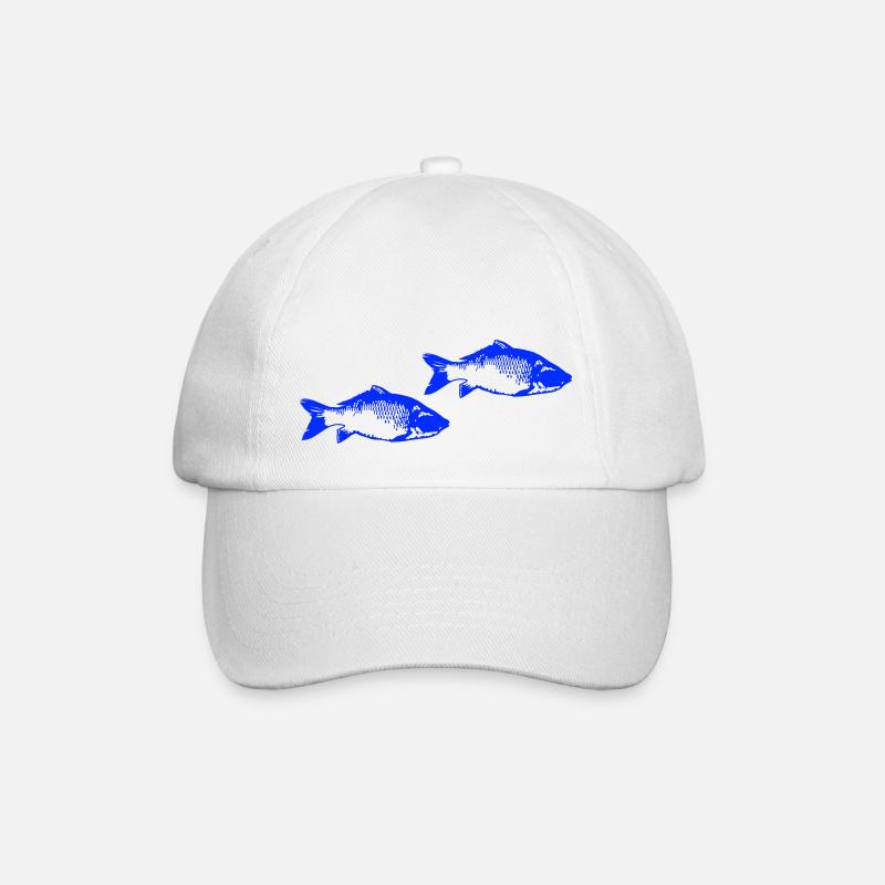 Poissons - Casquette classique - blanc/blanc