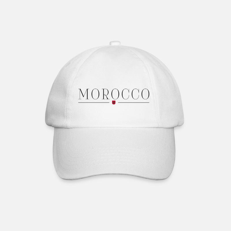 Ich lieben Marokko - Baseballkappe - Weiß/Weiß