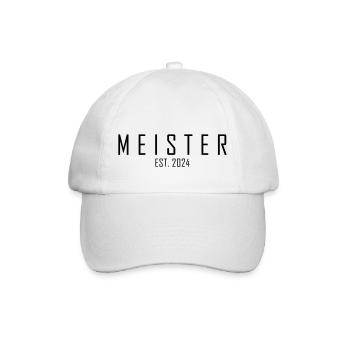 Meister EST. 2024 - Baseballkappe - Weiß/Weiß - Vorne