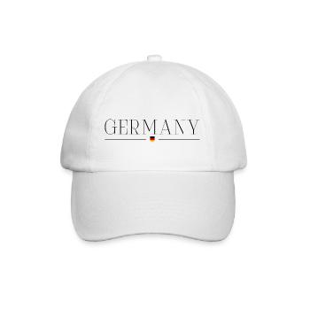 Deutschland: Stilvoll, vielfältig, unverwechselbar - Baseballkappe - Weiß/Weiß - Vorne
