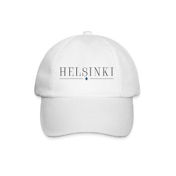 Helsinki T-Shirt: Design, Natur, Eleganz - Baseballkappe - Weiß/Weiß - Vorne