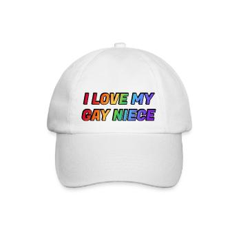 J’aime ma nièce gay - Casquette classique - blanc/blanc - Devant