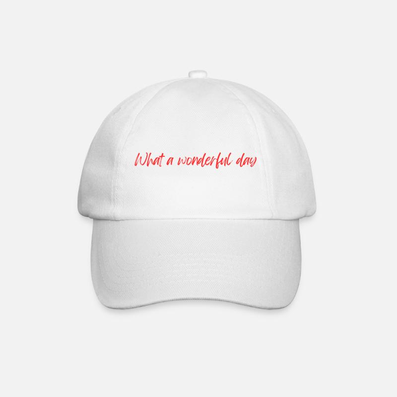 Wonderful day - Baseball Cap - white/white