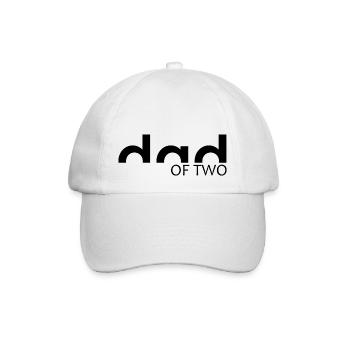 PAPA - DAD of two - Casquette classique - blanc/blanc - Devant