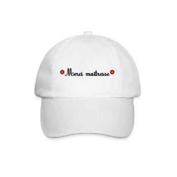 MERCI. MAÎTRESSE. MAÎTRE. MERCI MAÎTRESSE - Casquette classique - blanc/blanc - Devant