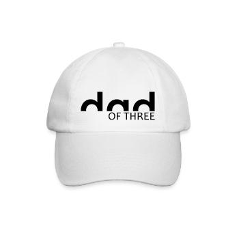 PAPA - DAD of three - Casquette classique - blanc/blanc - Devant