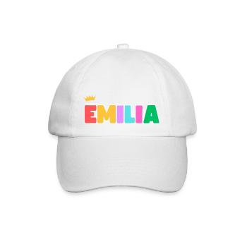 Emilia! Customizable - Baseball Cap - white/white - Front
