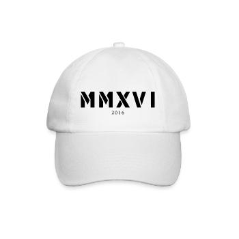 Chiffres romains année de naissance Fabriqué en 2016 - Casquette classique - blanc/blanc - Devant