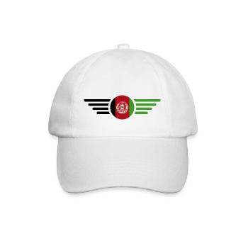 J’aime l’Afghanistan, T-shirt design de style élégance - Casquette classique - blanc/blanc - Devant