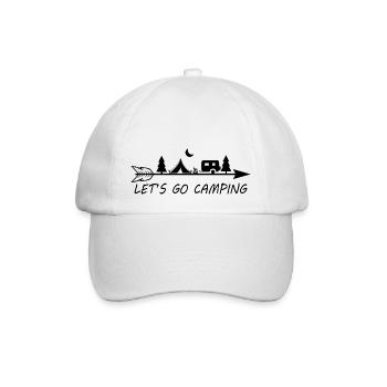 Camping camping-car caravane aventure - Casquette classique - blanc/blanc - Devant
