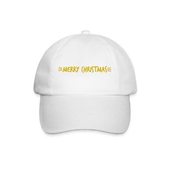 PÈRE NOËL. NOËL. JOYEUX NOËL. MERRY CHRISTMAS - Casquette classique - blanc/blanc - Devant