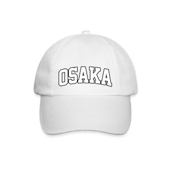 Logo Osaka : Design collégial au style japonais - Casquette classique - blanc/blanc - Devant