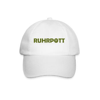 Ruhrpott - Dat hat wat mittn Herz zu tun - Zeche - Baseballkappe - Weiß/Weiß - Vorne