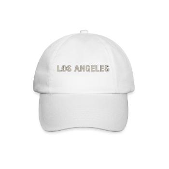 LOS ANGELES – Typographie moderne du béton - Casquette classique - blanc/blanc - Devant