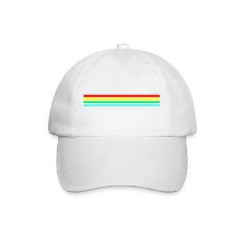 Retro Neon Friendly Raider - Baseball Cap - white/white - Front