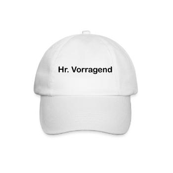 Hr. Vorragend - Baseballkappe - Weiß/Weiß - Vorne