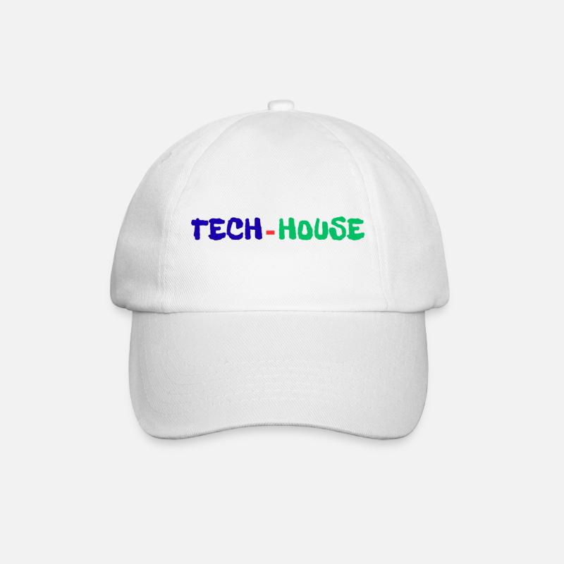Tech House - Baseballkappe - Weiß/Weiß