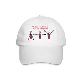 Exercice pour le weekend - Casquette classique - blanc/blanc - Devant