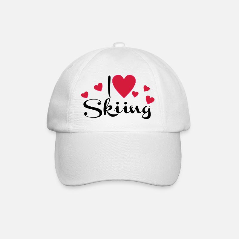 Ski - Baseballkappe - Weiß/Weiß