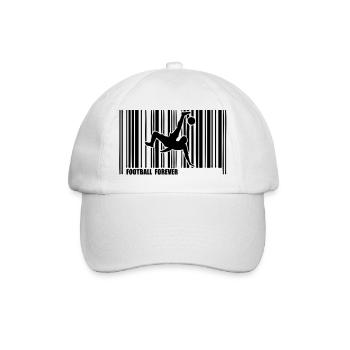 code barre football - Casquette classique - blanc/blanc - Devant