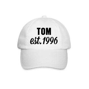 Tom est 1996 - Baseballkappe - Weiß/Weiß - Vorne