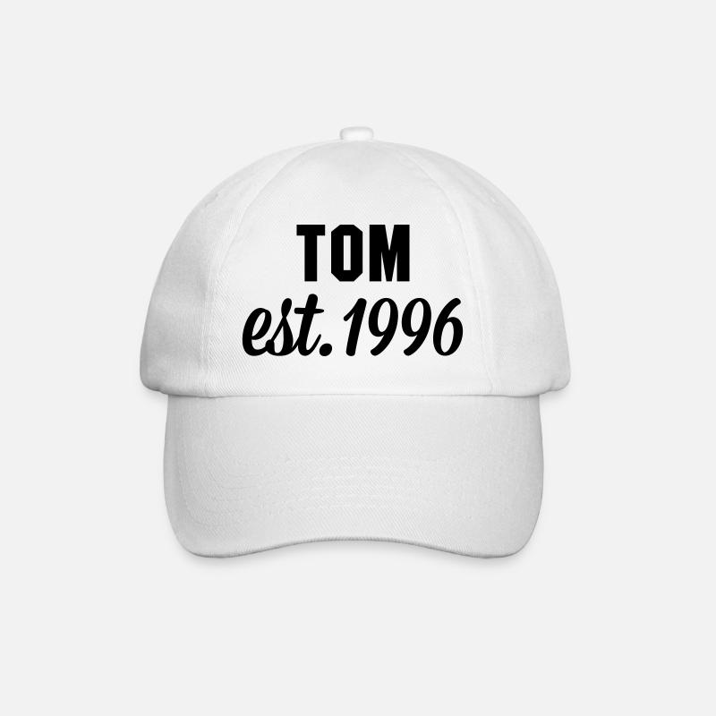 Tom est 1996 - Baseballkappe - Weiß/Weiß