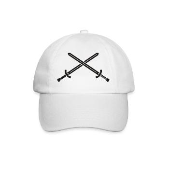 Schwerter - Baseballkappe - Weiß/Weiß - Vorne