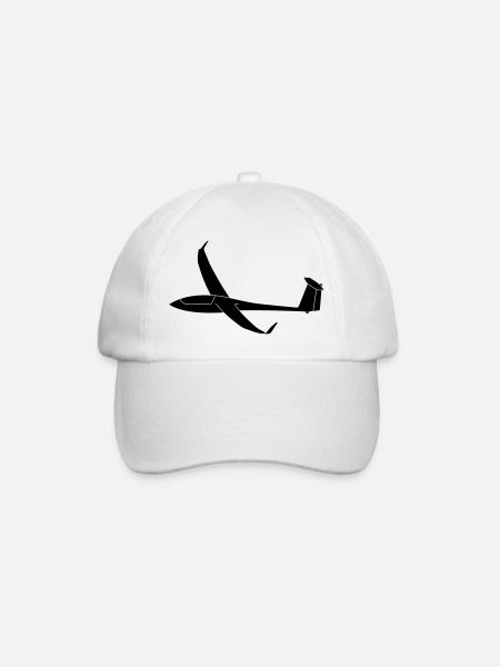 Segelflugzeug Geschenk Ventus - Baseballkappe - Weiß/Weiß