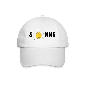 Sonne Sonnenschein - Baseballkappe - Weiß/Weiß - Vorne