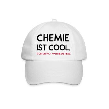 Chemie ist cool - Baseballkappe - Weiß/Weiß - Vorne