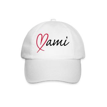 Mami Herz | Heart - Baseball Cap - white/white - Front