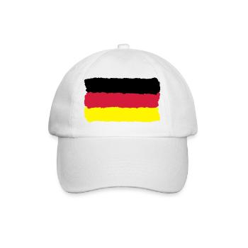 or rouge noir Allemagne flag Allemagne - Casquette classique - blanc/blanc - Devant