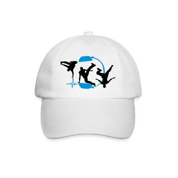 breakdancer - Baseballkappe - Weiß/Weiß - Vorne