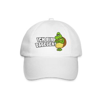 I'm against it - Baseball Cap - white/white - Front