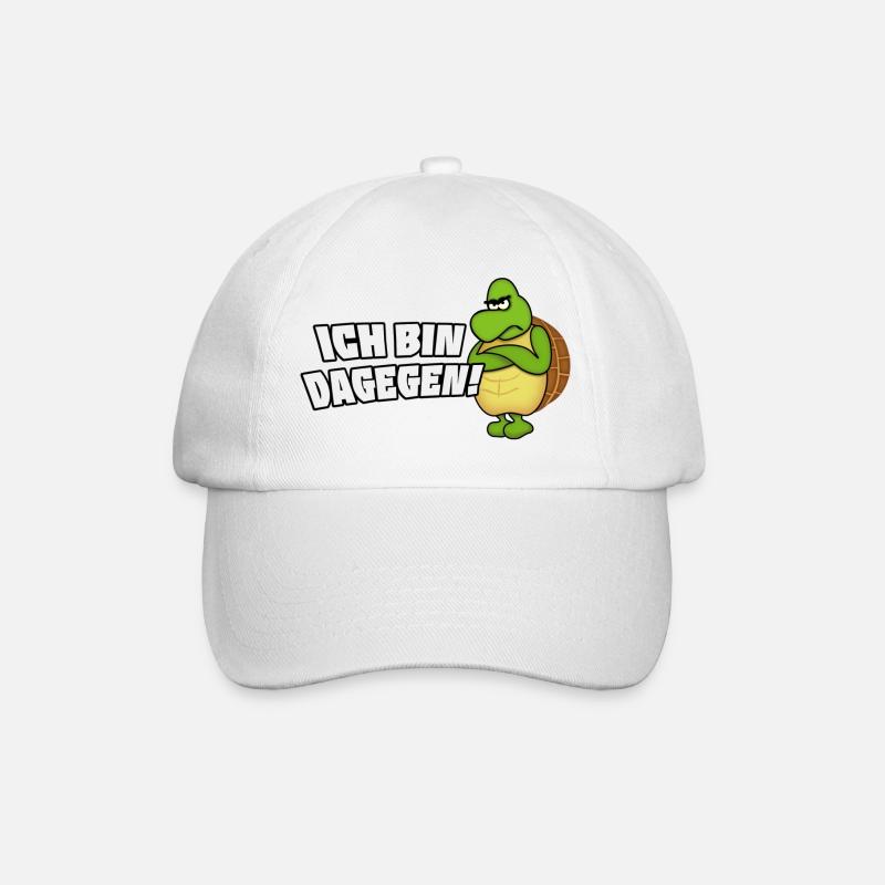 I'm against it - Baseball Cap - white/white