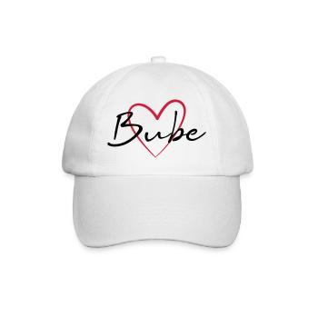 Herz Bube Geschenkidee - Baseballkappe - Weiß/Weiß - Vorne
