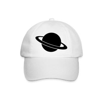 planeten - Baseballkappe - Weiß/Weiß - Vorne