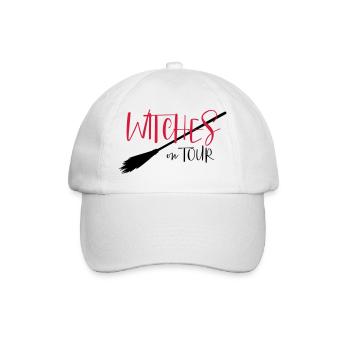 Witches on tour - Party, Fasching, Halloween - Baseballkappe - Weiß/Weiß - Vorne